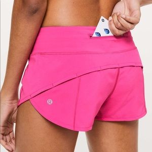 Sonic Pink Lululemon Speed Up Low-Rise Lined Shorts 2.5” (2)